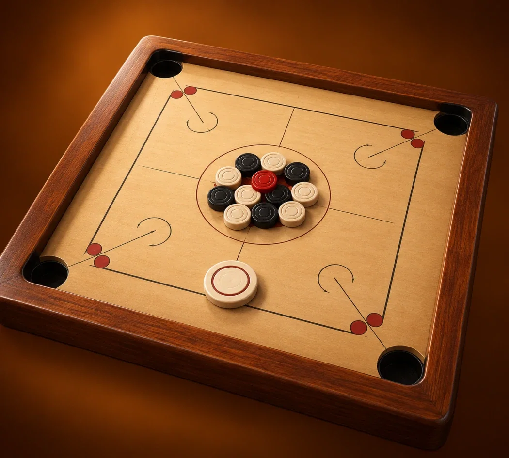 Carrom game artwork